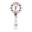 Retractable Badge Reel Holder With Clip, Modern Floral Stripes Monogram-Set of 1-Andaz Press-F-