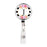Retractable Badge Reel Holder With Clip, Modern Floral Stripes Monogram-Set of 1-Andaz Press-J-