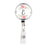 Retractable Badge Reel Holder With Clip, Monogram Blush Pink And Cream Flowers-Set of 1-Andaz Press-A-