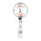 Retractable Badge Reel Holder With Clip, Monogram Blush Pink And Cream Flowers-Set of 1-Andaz Press-A-