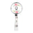 Retractable Badge Reel Holder With Clip, Monogram Blush Pink And Cream Flowers-Set of 1-Andaz Press-A-