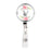 Retractable Badge Reel Holder With Clip, Monogram Blush Pink And Cream Flowers-Set of 1-Andaz Press-A-