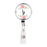 Retractable Badge Reel Holder With Clip, Monogram Blush Pink And Cream Flowers-Set of 1-Andaz Press-A-