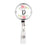 Retractable Badge Reel Holder With Clip, Monogram Blush Pink And Cream Flowers-Set of 1-Andaz Press-A-