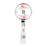 Retractable Badge Reel Holder With Clip, Monogram Blush Pink And Cream Flowers-Set of 1-Andaz Press-N-
