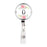 Retractable Badge Reel Holder With Clip, Monogram Blush Pink And Cream Flowers-Set of 1-Andaz Press-O-