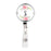 Retractable Badge Reel Holder With Clip, Monogram Blush Pink And Cream Flowers-Set of 1-Andaz Press-S-