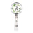 Retractable Badge Reel Holder With Clip, Monogram Eucalyptus Greenery-Set of 1-Andaz Press-A-