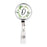 Retractable Badge Reel Holder With Clip, Monogram Eucalyptus Greenery-Set of 1-Andaz Press-A-
