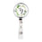 Retractable Badge Reel Holder With Clip, Monogram Eucalyptus Greenery-Set of 1-Andaz Press-A-