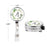 Retractable Badge Reel Holder With Clip, Monogram Eucalyptus Greenery-Set of 1-Andaz Press-A-