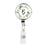Retractable Badge Reel Holder With Clip, Monogram Eucalyptus Greenery-Set of 1-Andaz Press-A-