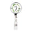 Retractable Badge Reel Holder With Clip, Monogram Eucalyptus Greenery-Set of 1-Andaz Press-J-