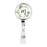 Retractable Badge Reel Holder With Clip, Monogram Eucalyptus Greenery-Set of 1-Andaz Press-M-