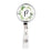 Retractable Badge Reel Holder With Clip, Monogram Eucalyptus Greenery-Set of 1-Andaz Press-P-