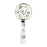 Retractable Badge Reel Holder With Clip, Monogram Eucalyptus Greenery-Set of 1-Andaz Press-W-
