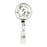 Retractable Badge Reel Holder With Clip, Monogram Eucalyptus Greenery-Set of 1-Andaz Press-Z-