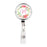 Retractable Badge Reel Holder With Clip, Monogram Wild Garden Floral-Set of 1-Andaz Press-A-