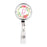 Retractable Badge Reel Holder With Clip, Monogram Wild Garden Floral-Set of 1-Andaz Press-A-