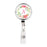 Retractable Badge Reel Holder With Clip, Monogram Wild Garden Floral-Set of 1-Andaz Press-N-