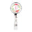 Retractable Badge Reel Holder With Clip, Monogram Wild Garden Floral-Set of 1-Andaz Press-O-