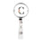 Retractable Badge Reel Holder With Clip, Roses Floral Monogram-Set of 1-Andaz Press-C-