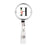 Retractable Badge Reel Holder With Clip, Roses Floral Monogram-Set of 1-Andaz Press-H-