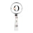 Retractable Badge Reel Holder With Clip, Roses Floral Monogram-Set of 1-Andaz Press-O-