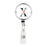 Retractable Badge Reel Holder With Clip, Roses Floral Monogram-Set of 1-Andaz Press-X-