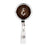 Retractable Badge Reel Holder With Clip, Rustic Wood Monogram-Set of 1-Andaz Press-E-