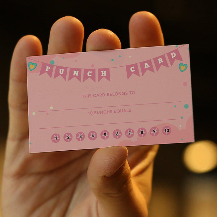Reward Punch Cards, Loyalty Cards for Small Business Customers, Incent