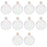 Rhinestone Flasks-Set of 1-Andaz Press-Set of 1-Matte White-