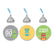 Robot Birthday Hershey's Kisses Party Favor Stickers-Set of 216-Andaz Press-Thanks A Bot!-