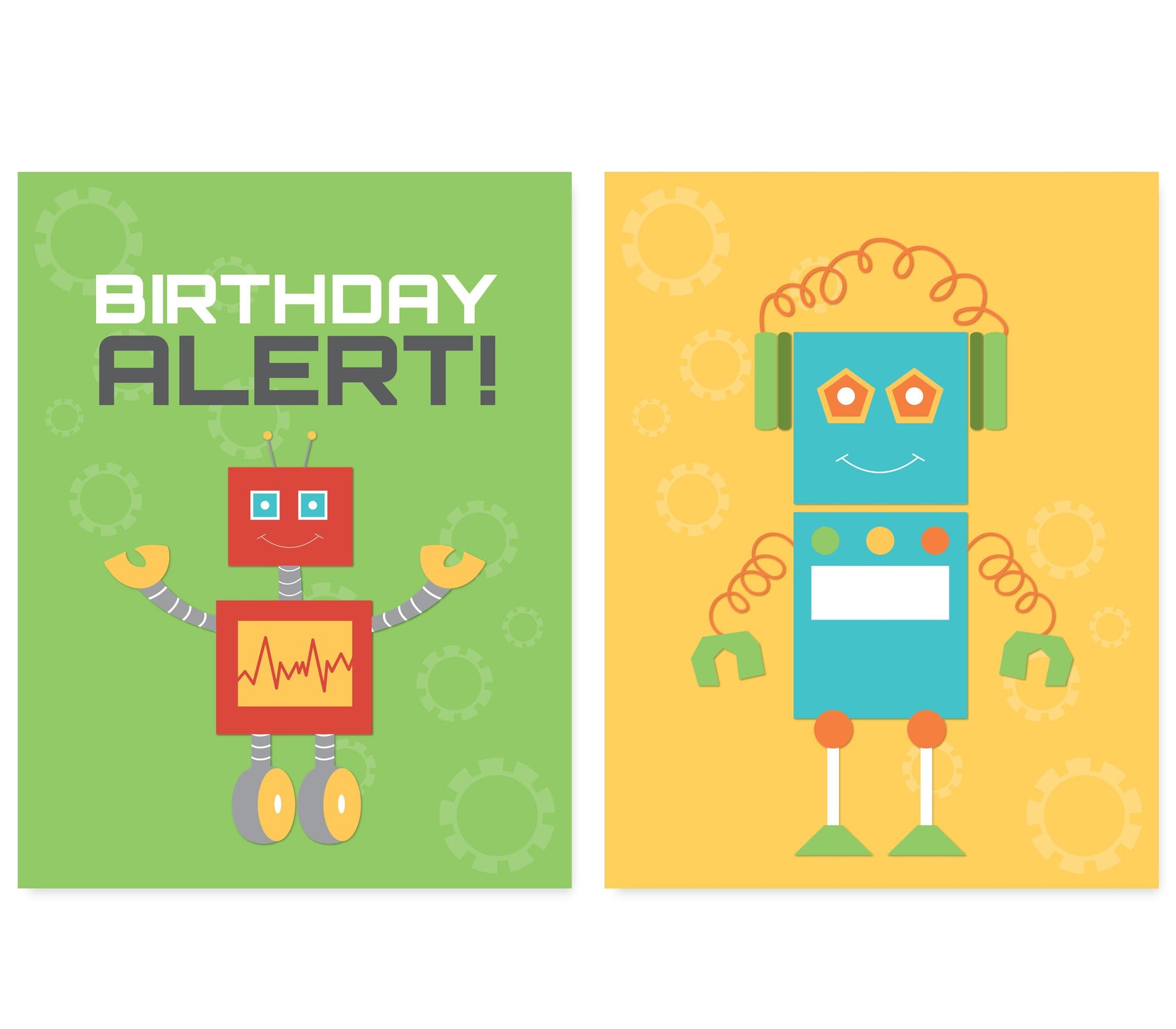 Robot Birthday Party Signs & Banner Decorations-Set of 20-Andaz Press-