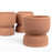 Round Ceramic Floating Candle Holders Terracotta Clay Candle Holders Small Floral Bud Vases-Set of 6-Koyal Wholesale-Terracotta-