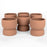 Round Ceramic Floating Candle Holders Terracotta Clay Candle Holders Small Floral Bud Vases-Set of 6-Koyal Wholesale-Terracotta-
