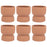 Round Ceramic Floating Candle Holders Terracotta Clay Candle Holders Small Floral Bud Vases-Set of 6-Koyal Wholesale-Terracotta-