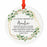 Round Ceramic Porcelain Christmas Tree Ornament Keepsake Bereavement Memorial Collectible-Set of 1-Andaz Press-Grandma-