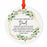 Round Ceramic Porcelain Christmas Tree Ornament Keepsake Bereavement Memorial Collectible-Set of 1-Andaz Press-Grandma-