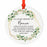 Round Ceramic Porcelain Christmas Tree Ornament Keepsake Bereavement Memorial Collectible-Set of 1-Andaz Press-Grandma-