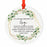 Round Ceramic Porcelain Christmas Tree Ornament Keepsake Bereavement Memorial Collectible-Set of 1-Andaz Press-Grandma-