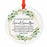 Round Ceramic Porcelain Christmas Tree Ornament Keepsake Bereavement Memorial Collectible-Set of 1-Andaz Press-Great Grandpa-