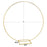 Round Matte Metal Wedding Stand, Arch Backdrop Stand, Sturdy Circle Frame with Legs for Florals-Set of 1-Koyal Wholesale-Gold-
