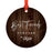 Round Metal Christmas Ornament Collectible Friendship Gift, Rustic Wood-Set of 1-Andaz Press-Good Friends-