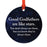 Round Metal Christmas Ornament Long Distance Friendship Gift-Set of 1-Andaz Press-Sister-