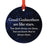 Round Metal Christmas Ornament Long Distance Friendship Gift-Set of 1-Andaz Press-Godmother-