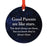 Round Metal Christmas Ornament Long Distance Friendship Gift-Set of 1-Andaz Press-Parent-