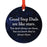 Round Metal Christmas Ornament Long Distance Friendship Gift-Set of 1-Andaz Press-Step Dad-