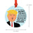 Round Natural Wood MDF Christmas Ornament, Funny President Donald Trump, Family Members MAGA Design 1-Set of 1-Andaz Press-Aunt-