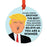 Round Natural Wood MDF Christmas Ornament, Funny President Donald Trump, Family Members MAGA Design 1-Set of 1-Andaz Press-Brother-